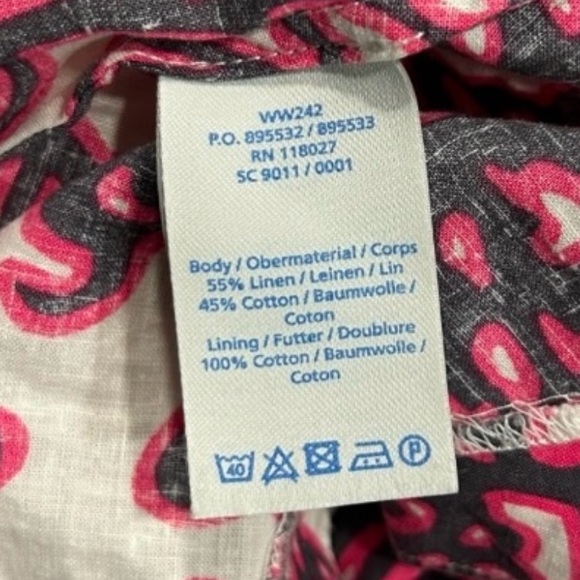 🔥 BODEN! “RIVIERA” MIDI-DRESS!! STUNNING PATTERN! LINEN COTTON BLEND! - Picture 10 of 16